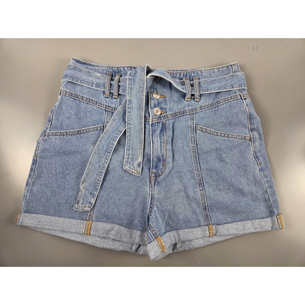 Belted Denim Shorts Forever 21 High Waisted NWT Sz 29